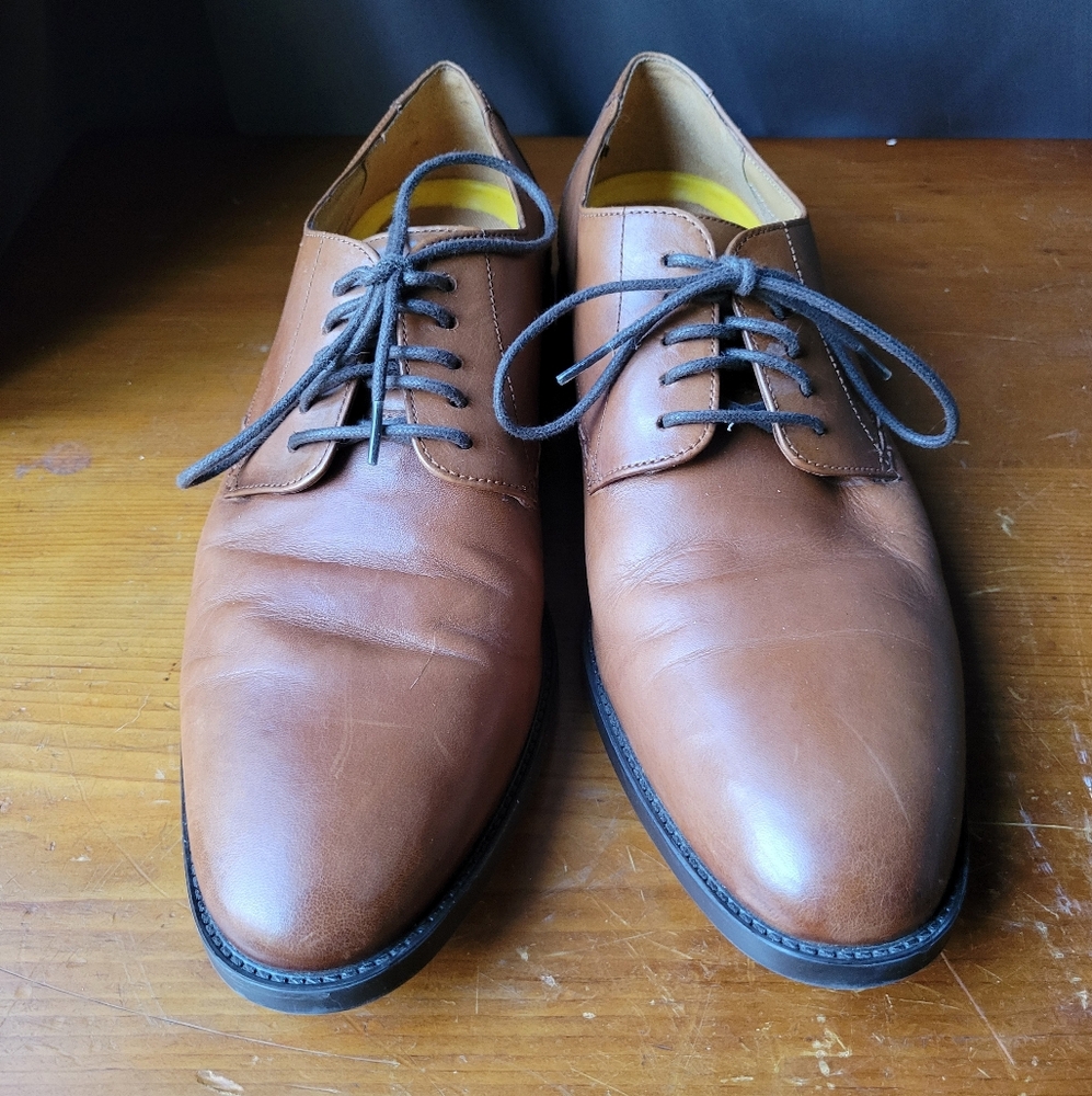 Cole Haan Grand 360 Men's Size 8M Brown Leather Dress Oxford Shoes C32352